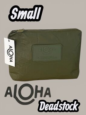NWT Aloha Collection Small Pouch, Monochrome Olive